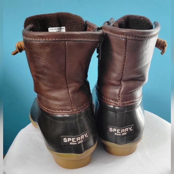 Sperry's | Big Kid's Saltwater Duck Boot | Brown Girl's Size US 4 - Picture 4 of 6